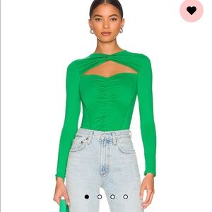 superdown green longsleeve corset